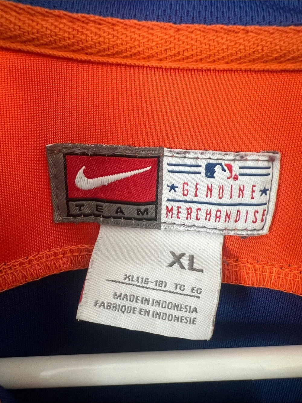Nike Blue and Orange New York Mets Full-Zip Lightweight Jacket